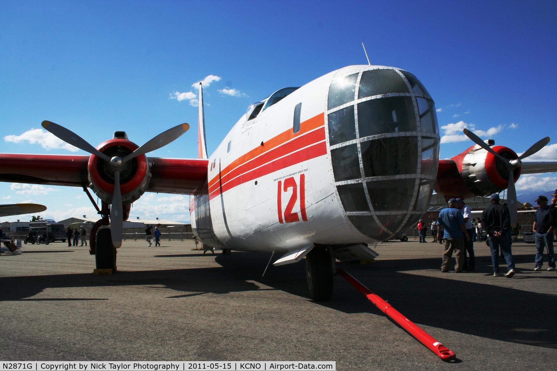 N2871G, Consolidated Vultee P4Y-2 Privateer C/N 66302, On display at the Planes of Fame Air Show
