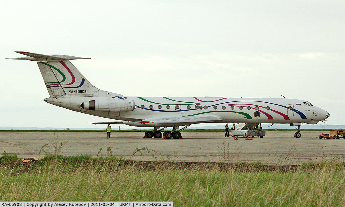 RA-65908, 1983 Tupolev Tu-134AK C/N 63870, It is now a rare visitor. Tu-134 replaced the CRJ-200 Rusline from Moscow