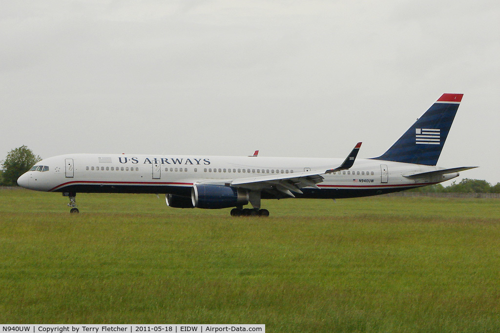 N940UW, 1995 Boeing 757-2B7 C/N 27805, US Airways B757 at Dublin