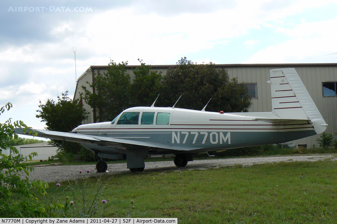 N7770M, 1974 Mooney M20F Executive C/N 22-0026, At Northwest Regional Airport (Aero Valley)