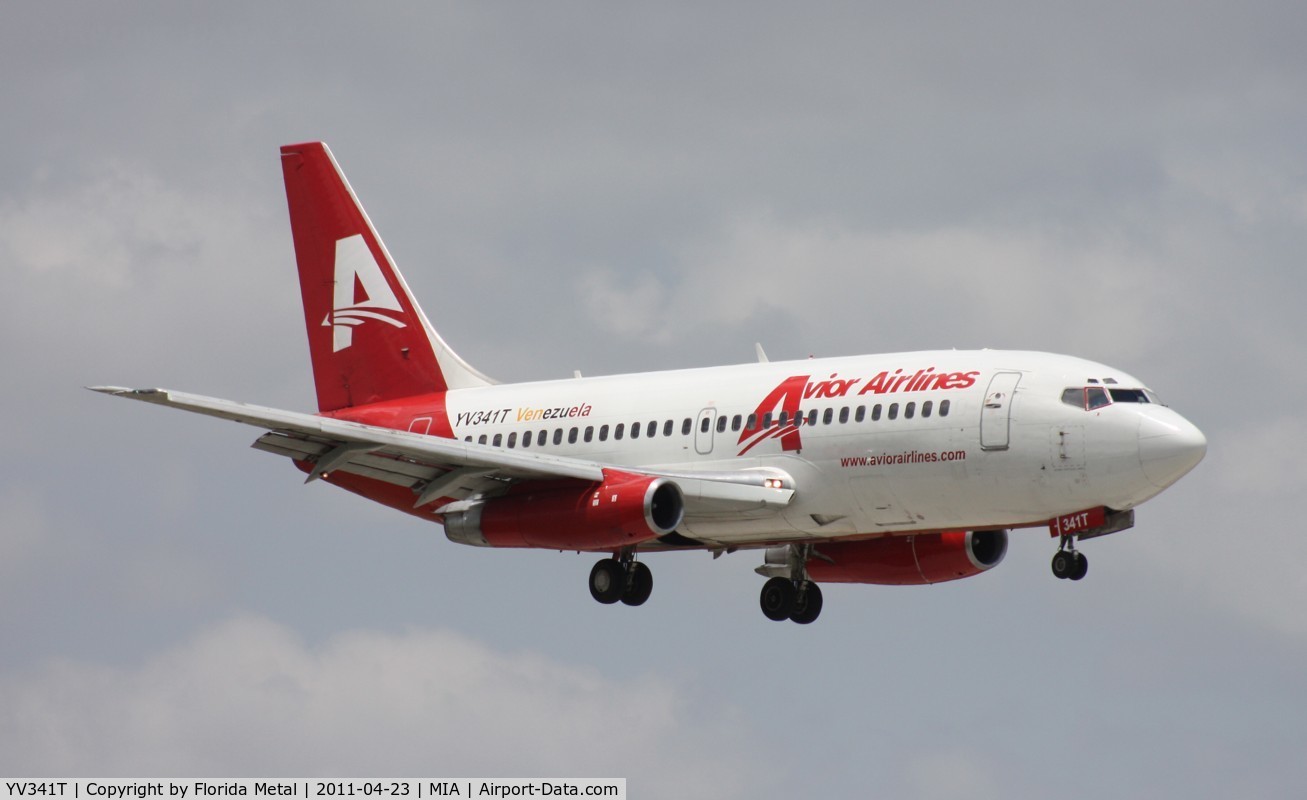 YV341T, 1984 Boeing 737-232 C/N 23089, Avior 737