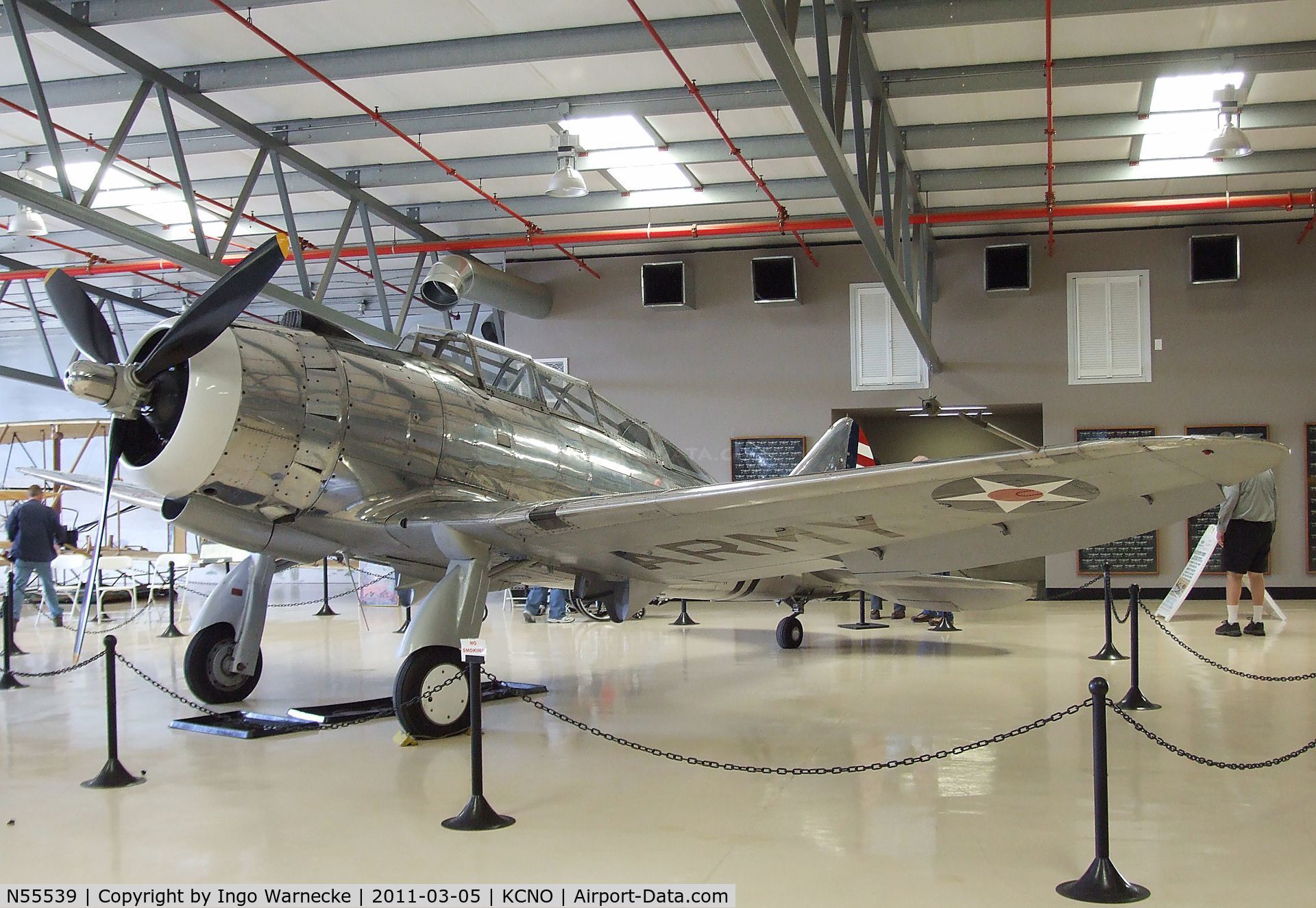 N55539, 1940 Republic AT-12 Guardsman C/N 483-38, Republic AT-12 at the Planes of Fame Air Museum, Chino CA