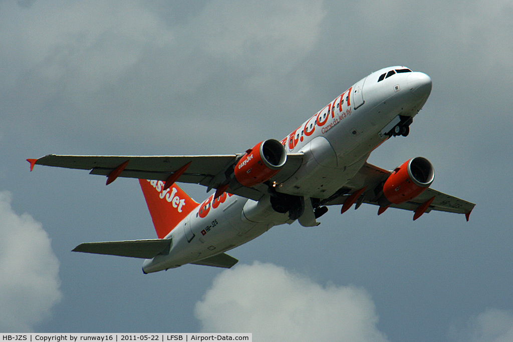 HB-JZS, 2007 Airbus A319-111 C/N 3084, Departing to Bordeaux - West Coast of France