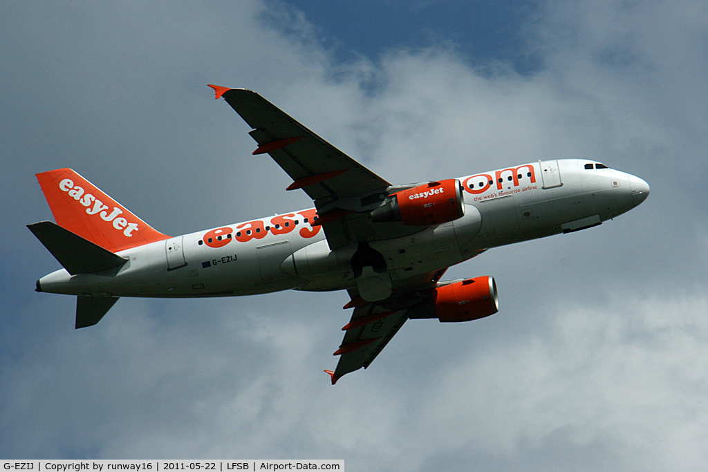 G-EZIJ, 2005 Airbus A319-111 C/N 2477, regular flight to Berlin-Schoenefeld