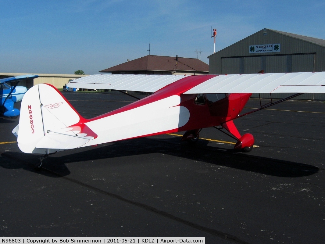 N96803, 1946 Taylorcraft BC12-D C/N 9103, On the ramp at Delaware, Ohio - EAA breakfast fly-in.