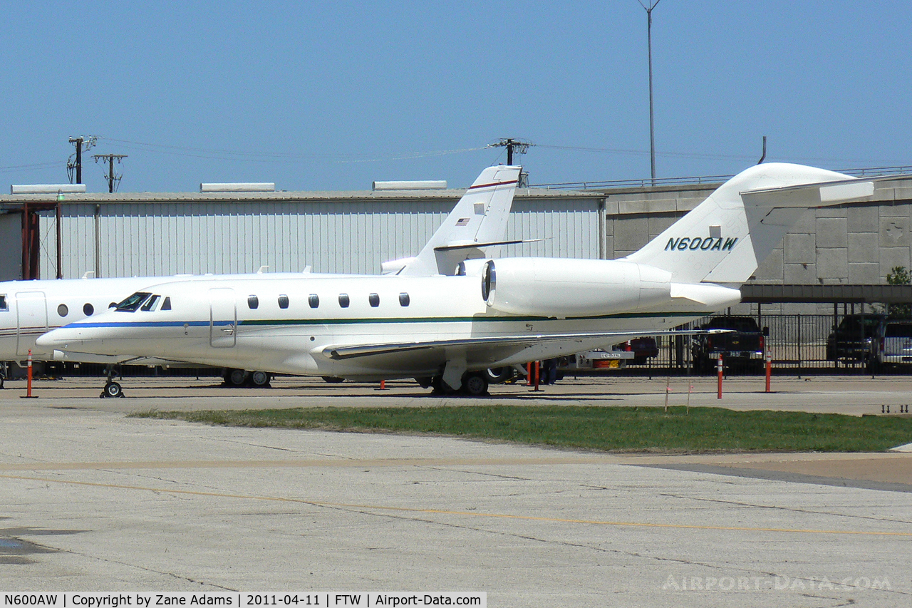 N600AW, 2001 Cessna 750 Citation X C/N 7500181, At Meacham Field - Fort Worth, TX