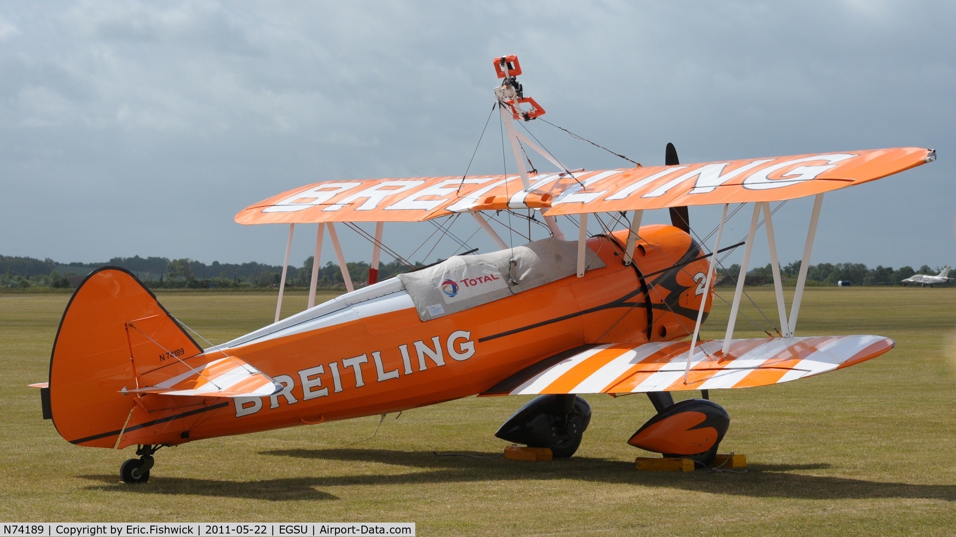 N74189, 1941 Boeing PT-17/R985 Kaydet (A75N1) C/N 75-717, 2. N74189 at Duxford's Spring Air Show, May 2011