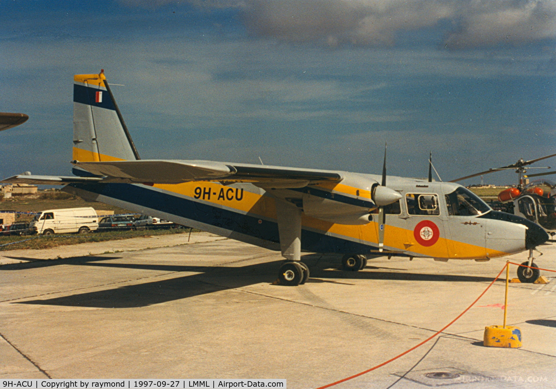9H-ACU, 1983 Pilatus Britten-Norman BN-2B-26 Islander C/N 2159, Islander 9H-ACU Armed Forces of Malta