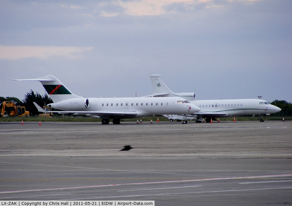 LX-ZAK, 2006 Bombardier BD-700-1A11 Global 5000 C/N 9204, Global Jet Luxembourg