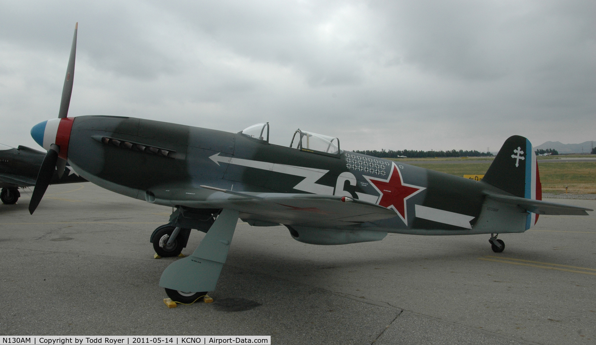 N130AM, 1995 Yakovlev Yak-3U C/N 170101, Chino airshow 2011