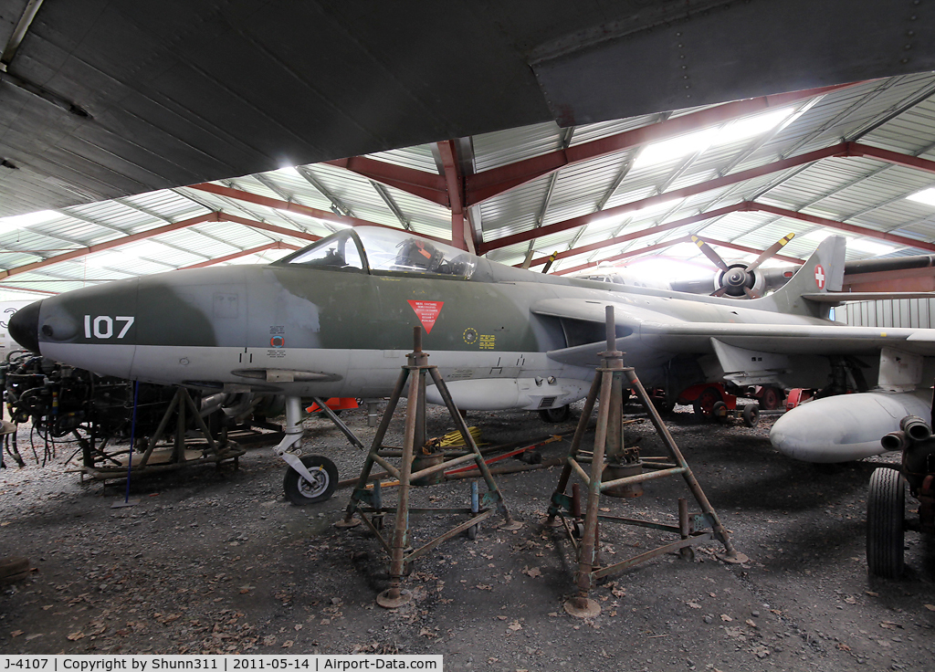 J-4107, Hawker Hunter F.58A C/N S4/U/3339, Preserved @ Albert Museum