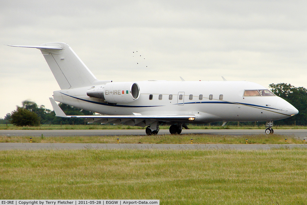 EI-IRE, 2001 Bombardier Challenger 604 (CL-600-2B16) C/N 5515, Bombardier Challenger 604, c/n: 5515 at Luton