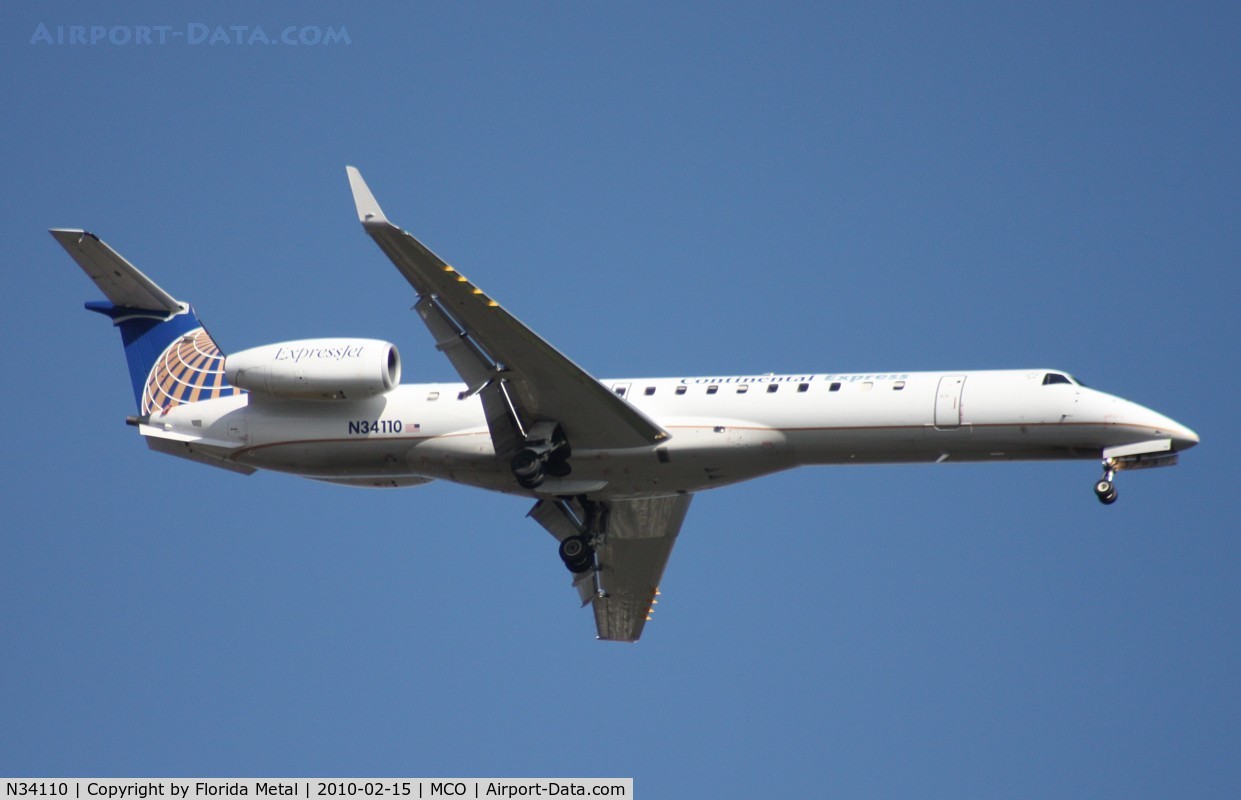 N34110, 2002 Embraer ERJ-145XR (EMB-145XR) C/N 145658, Express Jet E145XR