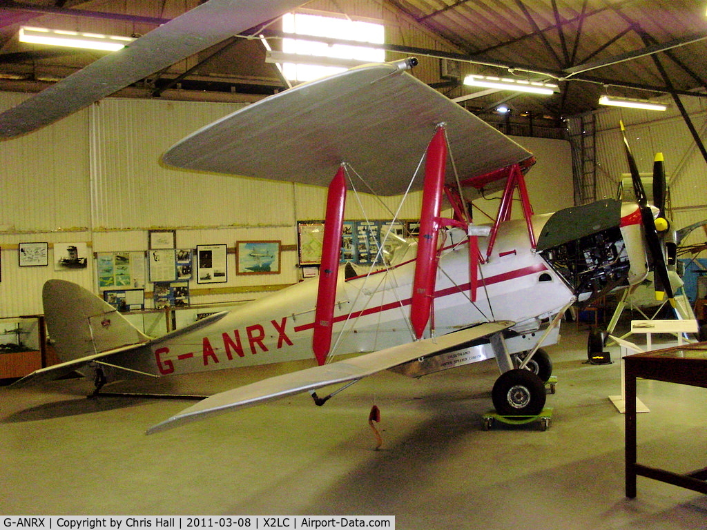 G-ANRX, De Havilland DH-82A Tiger Moth II C/N 3863, preserved at the de Havilland Aircraft Heritage Centre, London Colney