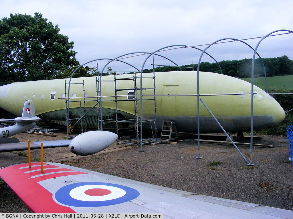 F-BGNX, De Havilland DH.106 Comet 1XB C/N 6020, preserved at the de Havilland Aircraft Heritage Centre, London Colney