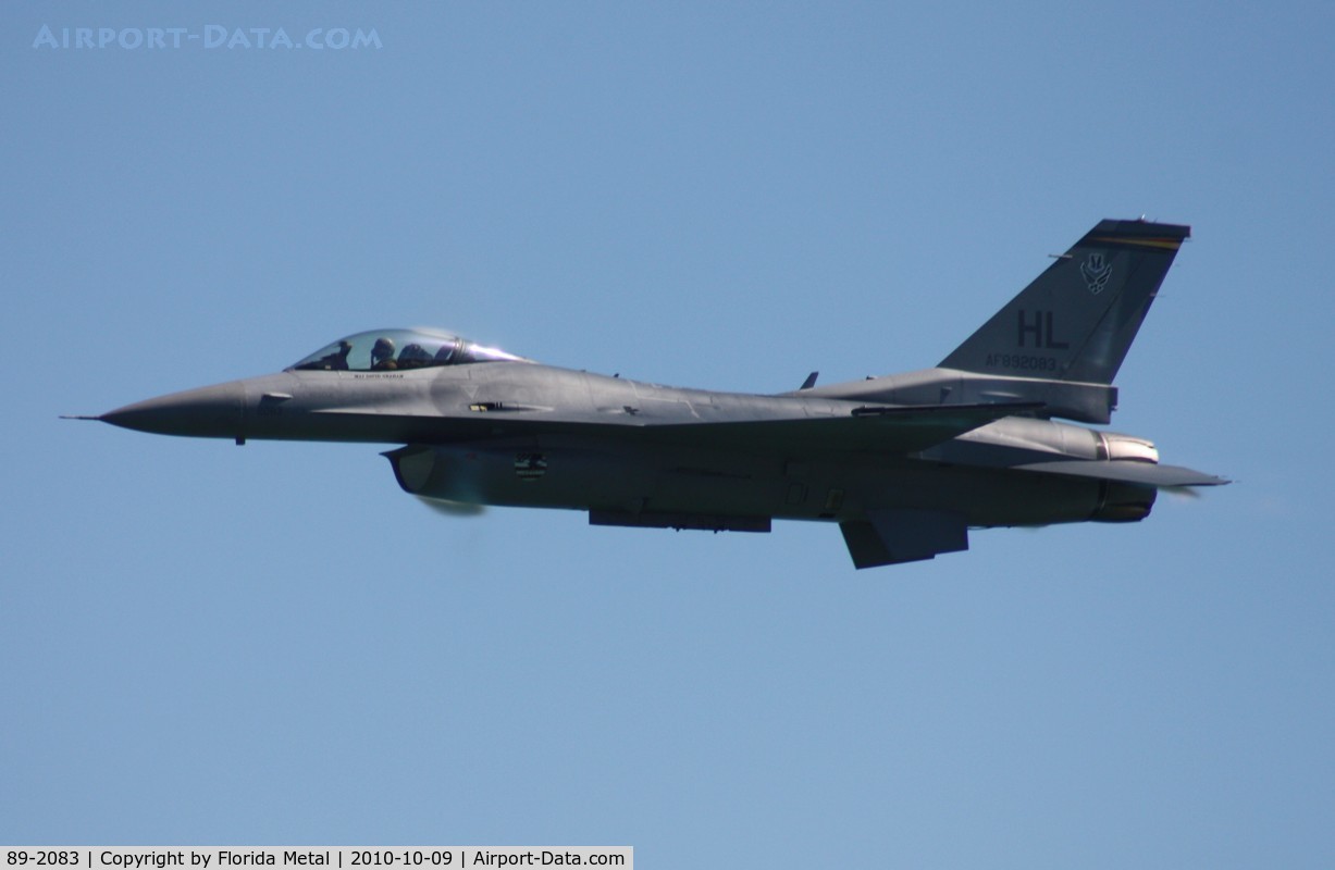 89-2083, General Dynamics F-16C Fighting Falcon C/N 1C-236, F-16 over Daytona
