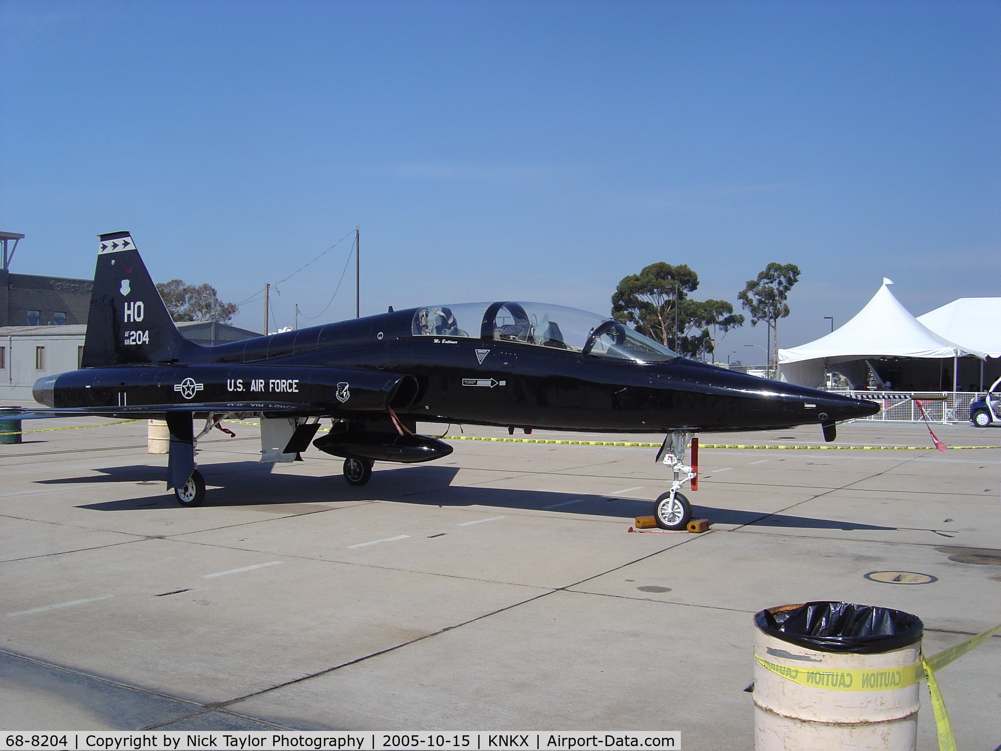 68-8204, 1968 Northrop T-38A Talon C/N T.6207, On display at the MCAS Miramar Airshow. This aircraft is used to train/evaluate F-117 pilots from Holloman AFB in NM.