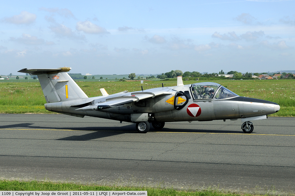 1109, Saab 105OE C/N 105409, participant in the 2011 NATO Tiger Meet.