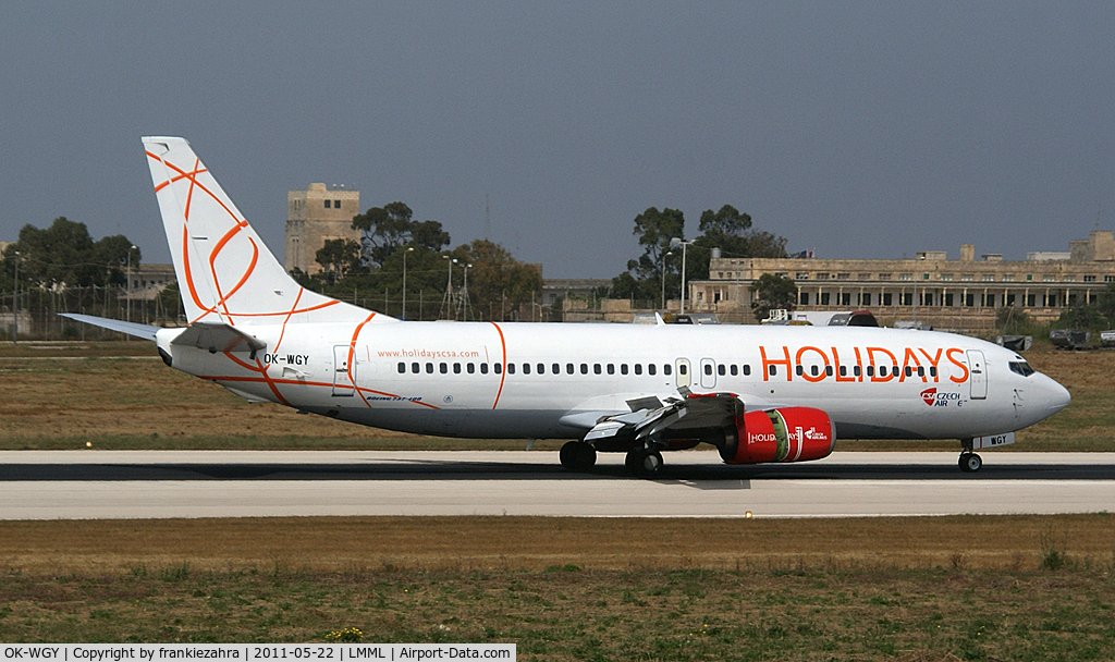 OK-WGY, 1991 Boeing 737-436 C/N 25839, Holidays Czech Airlines