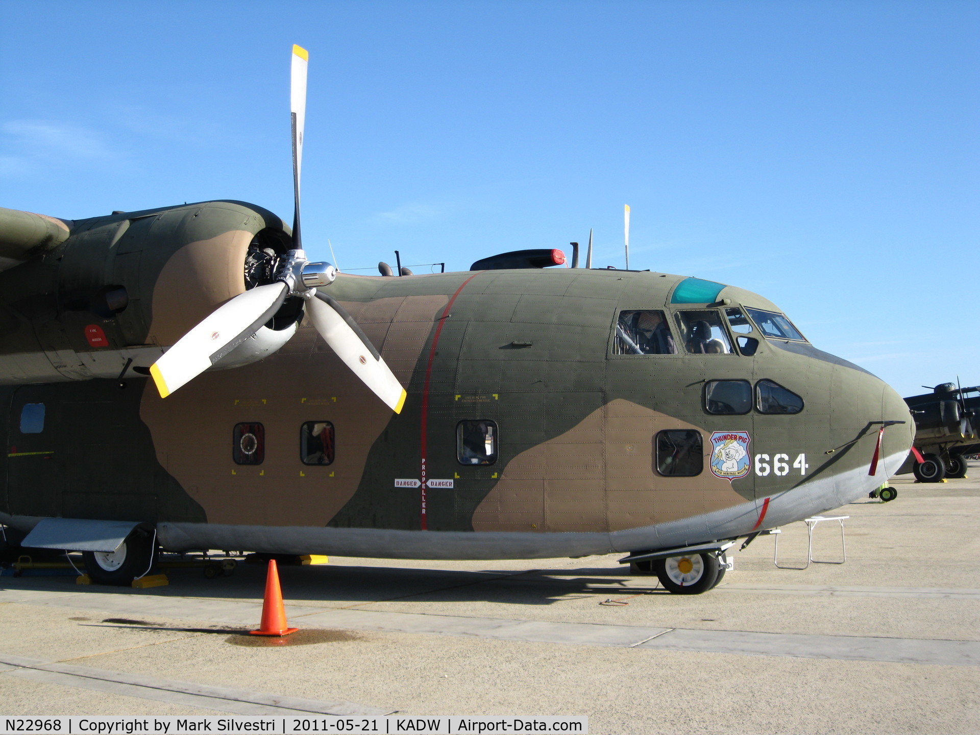 N22968, 1954 Fairchild C-123K Provider C/N 20113, 2011 Joint Base Andrews Airshow