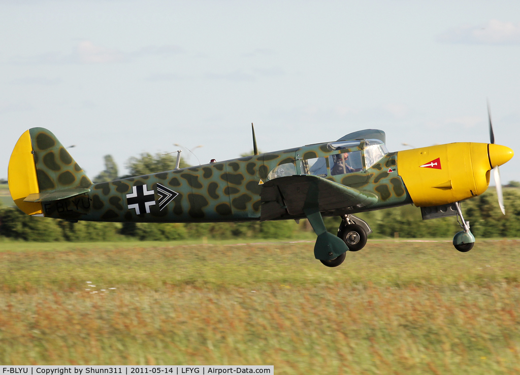 F-BLYU, Nord 1101 Noralpha C/N 18, Taking off rwy 26 for demo flight...