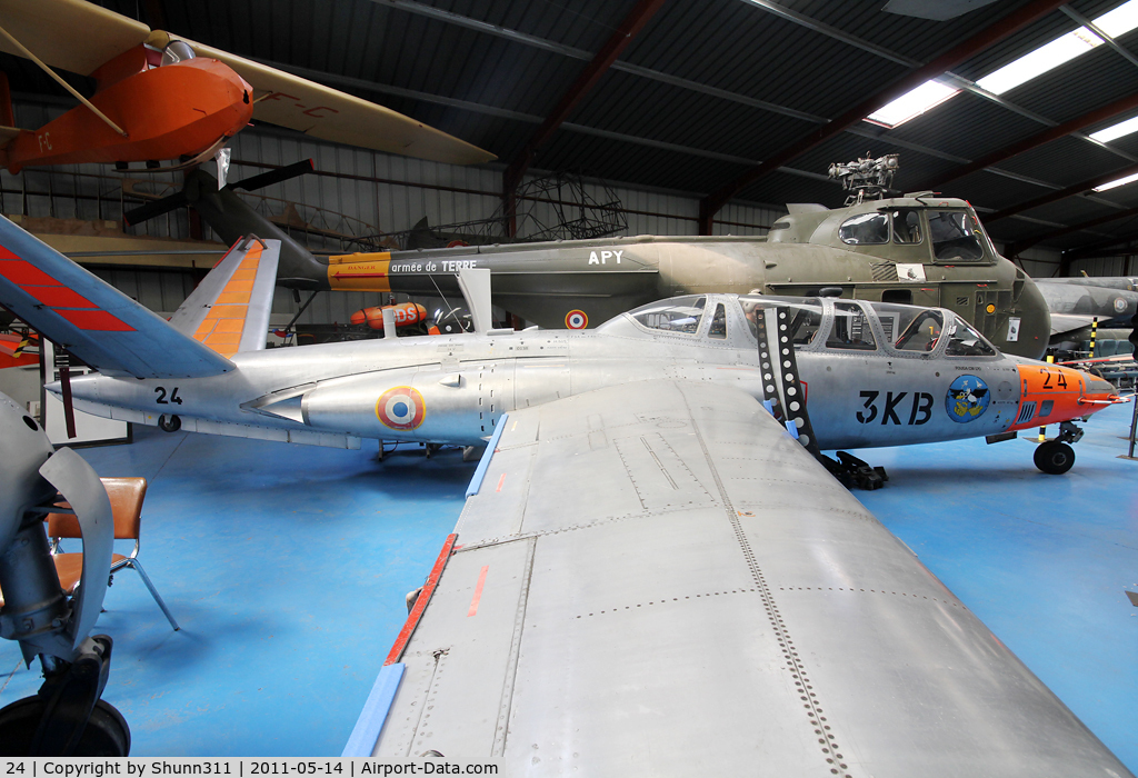 24, Fouga CM-170R Magister C/N 24, Preserved @ Albert Museum...