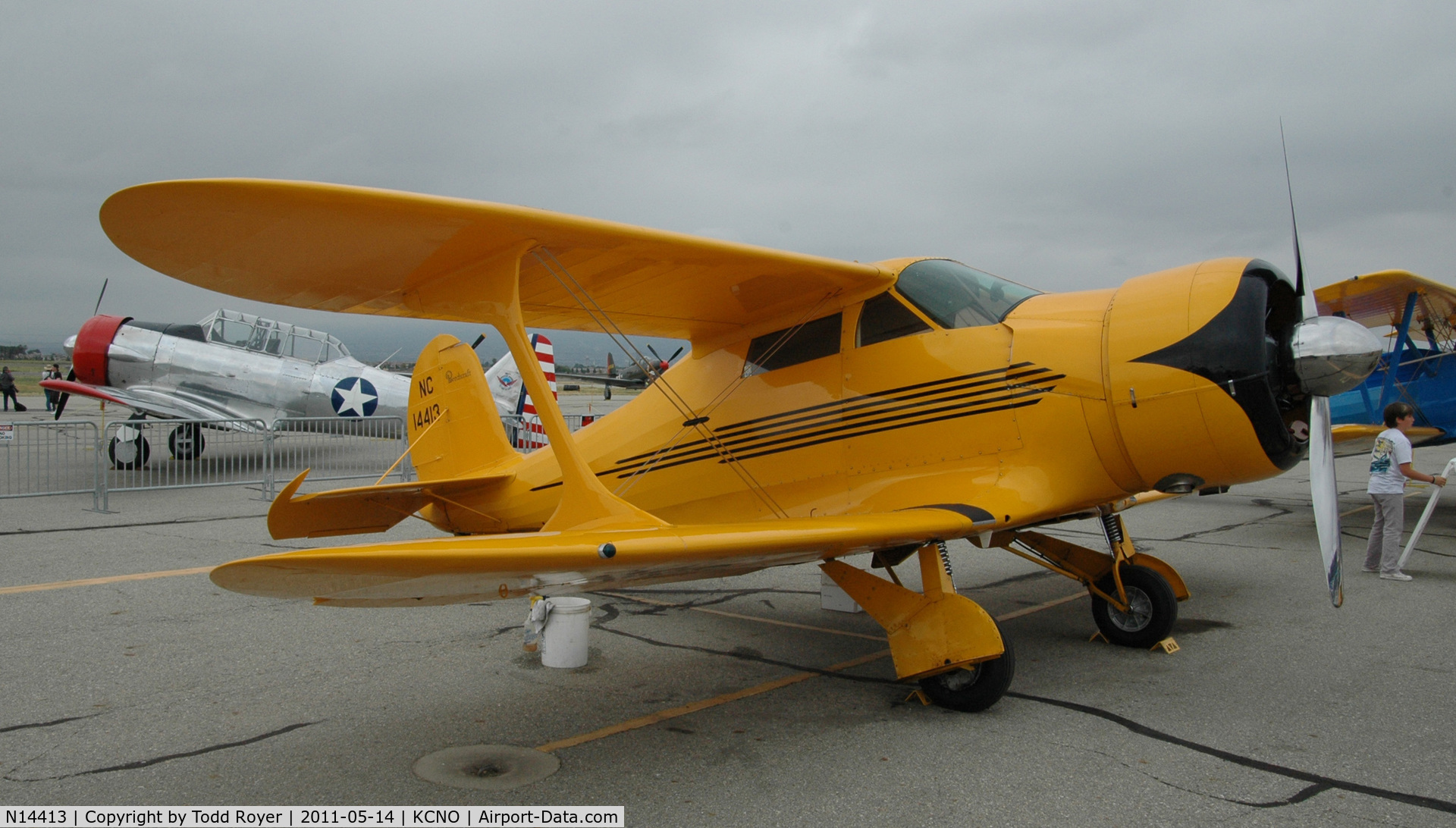 N14413, 1935 Beech B17R Staggerwing C/N 38, Chino Airshow 2011