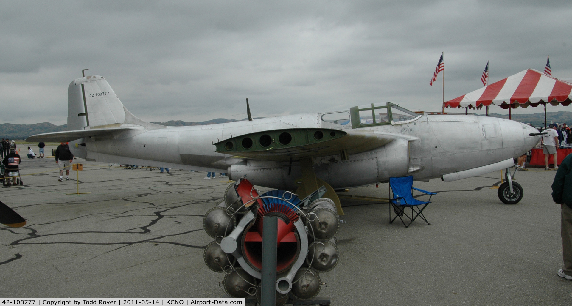 42-108777, Bell YP-59A Airacomet C/N 27-10, Chino Airshow 2011