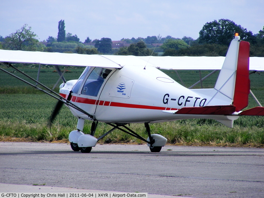 G-CFTO, 2008 Comco Ikarus C42 C/N 0809-7007, at Rufforth airfield, Yorkshire