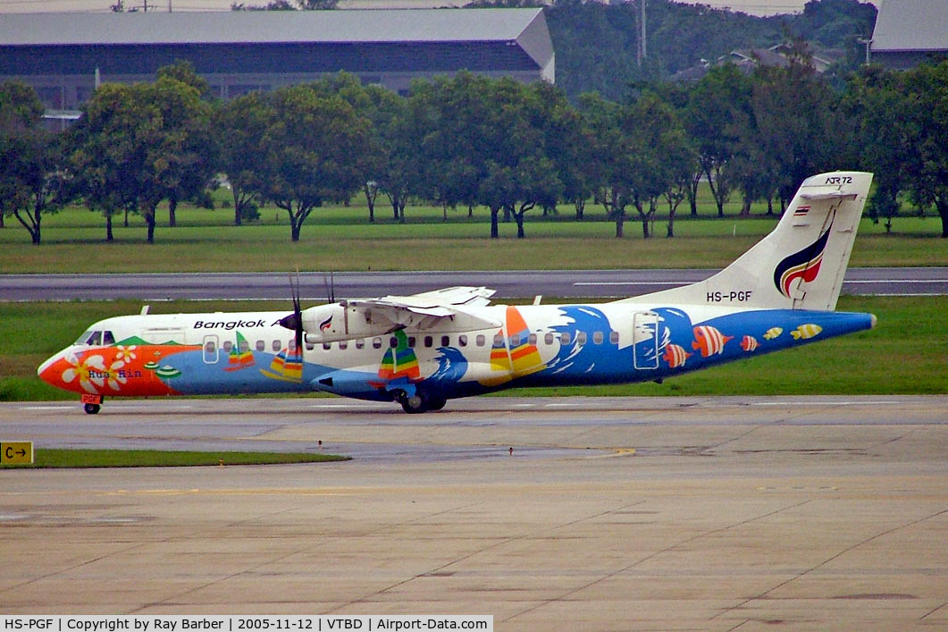 HS-PGF, 2002 ATR 72-212A C/N 700, Aerospatiale ATR-72-212A [700] (Bangkok Airways) Bangkok Int~HS 12/11/2005
