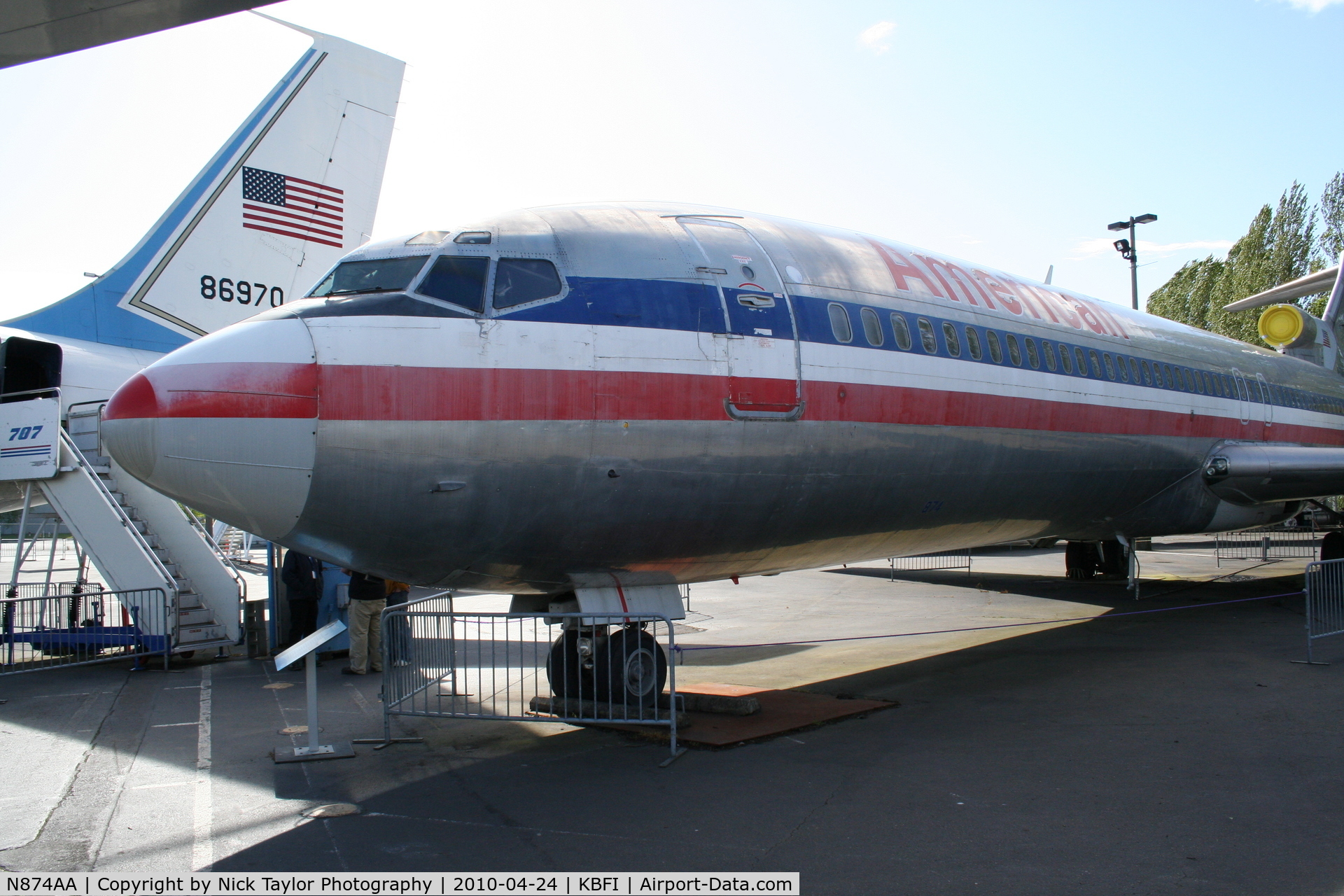 N874AA, 1978 Boeing 727-223 C/N 21386, Seattle Museum of Flight