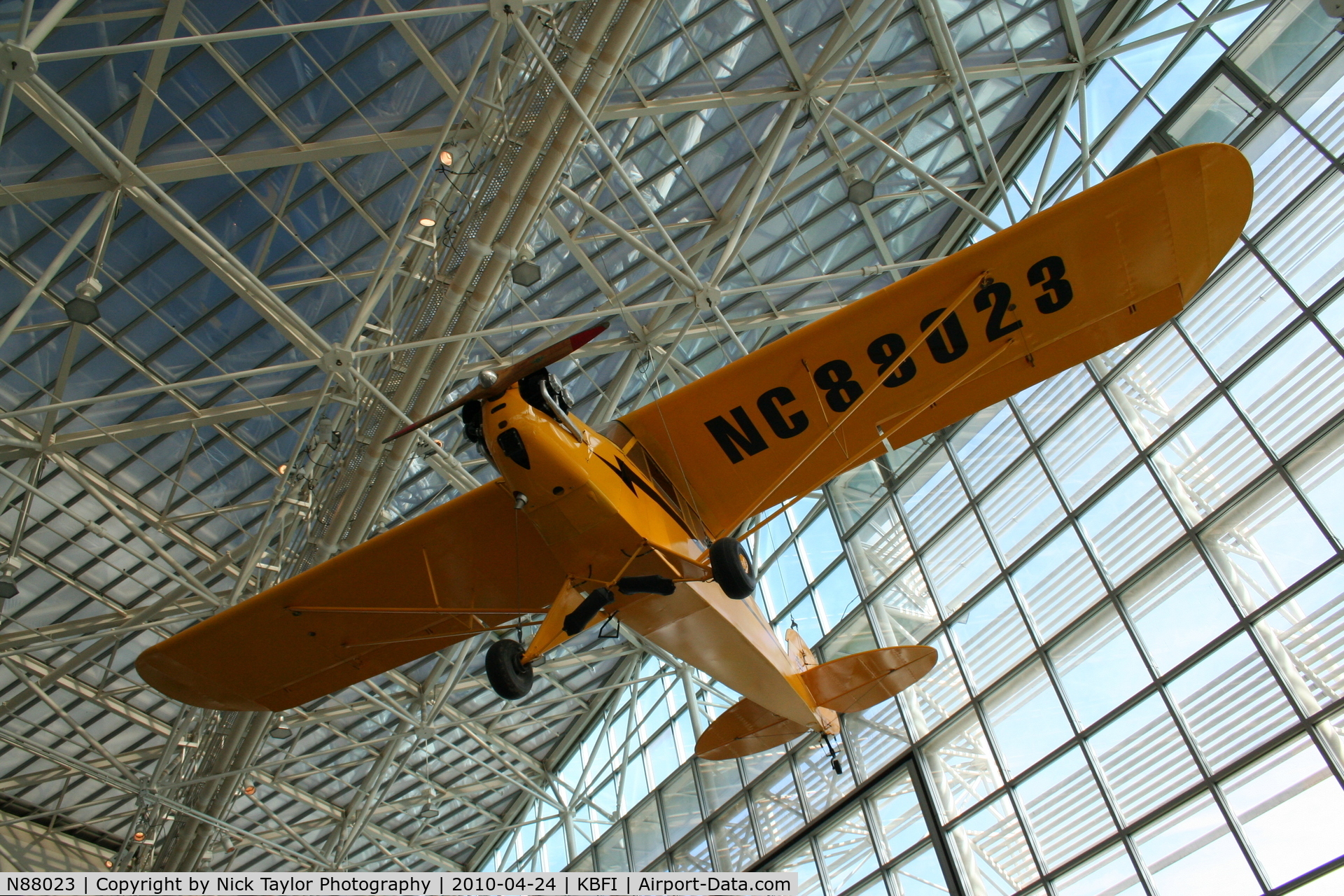 N88023, 1946 Piper J3C-65 Cub C/N 15641, Seattle Museum of Flight