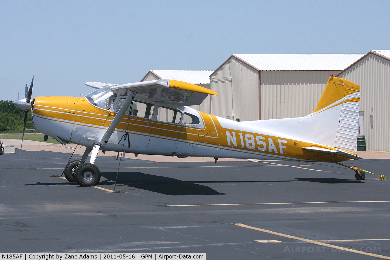 N185AF, 1973 Cessna A185F Skywagon 185 C/N 18502236, At Grand Prairie Municipal Airport.