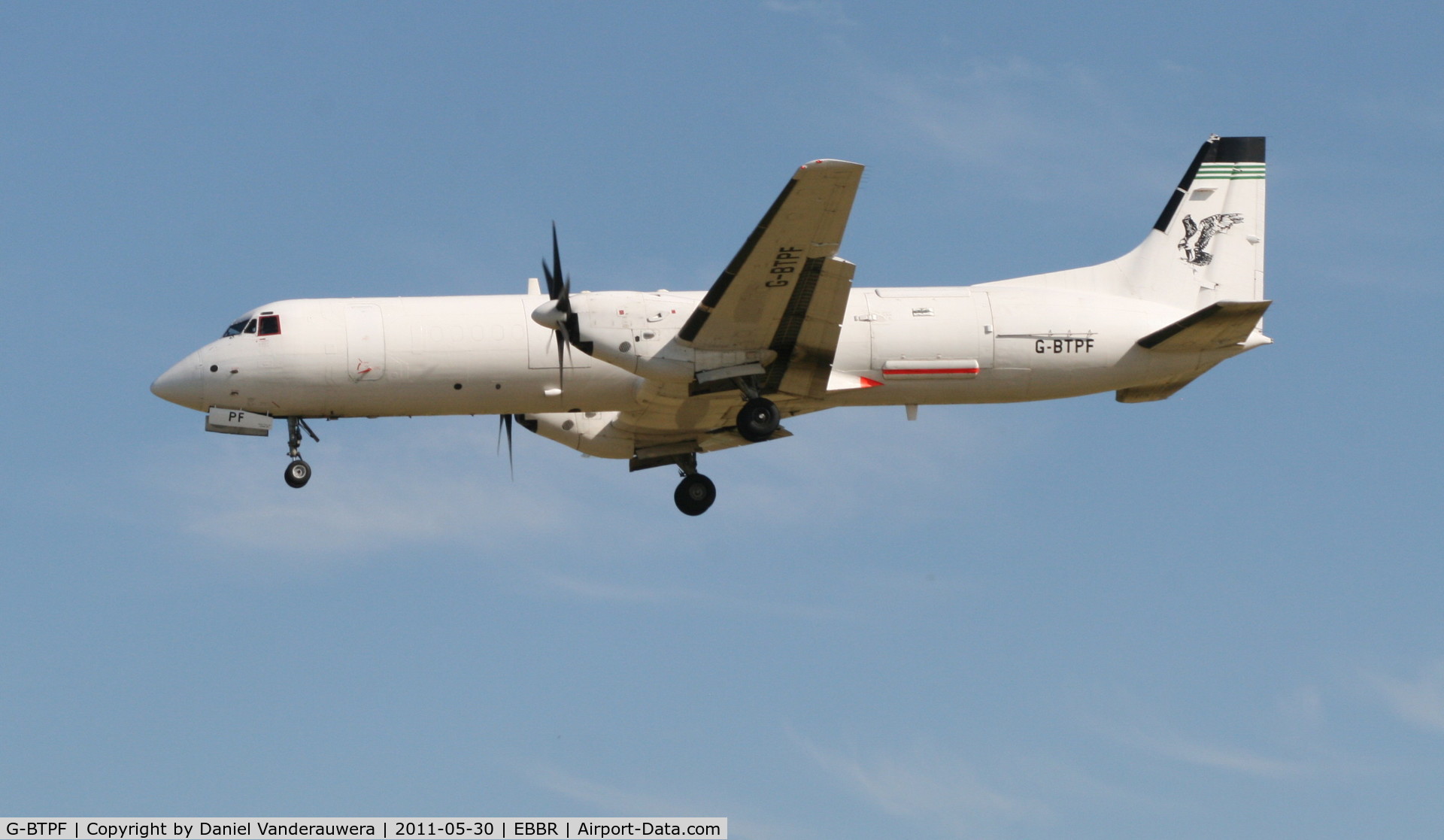 G-BTPF, 1989 British Aerospace ATP(F) C/N 2013, Arriving to RWY 25L