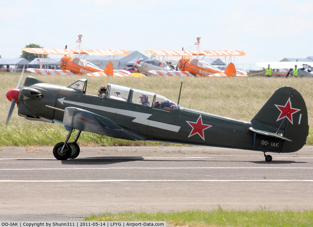 OO-IAK, 1956 Yakovlev Yak-18 C/N 1332019, Taxiing to his parking...