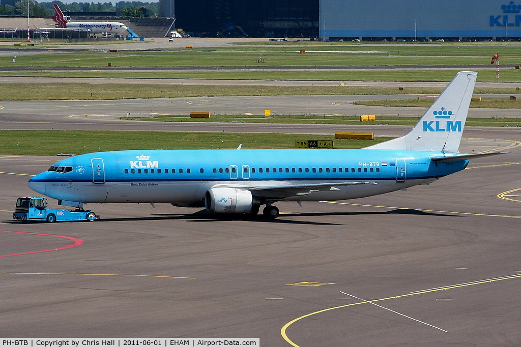 PH-BTB, 1992 Boeing 737-406 C/N 25423, KLM Royal Dutch Airlines
