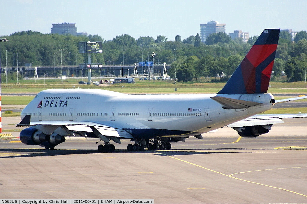 N663US, 1988 Boeing 747-451 C/N 23818, Delta Airlines