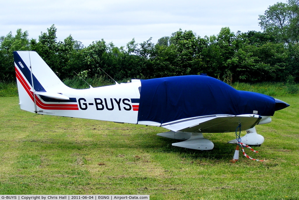 G-BUYS, 1993 Robin DR-400-180 Regent Regent C/N 2197, based at Bagby Airfield, Yorkshire