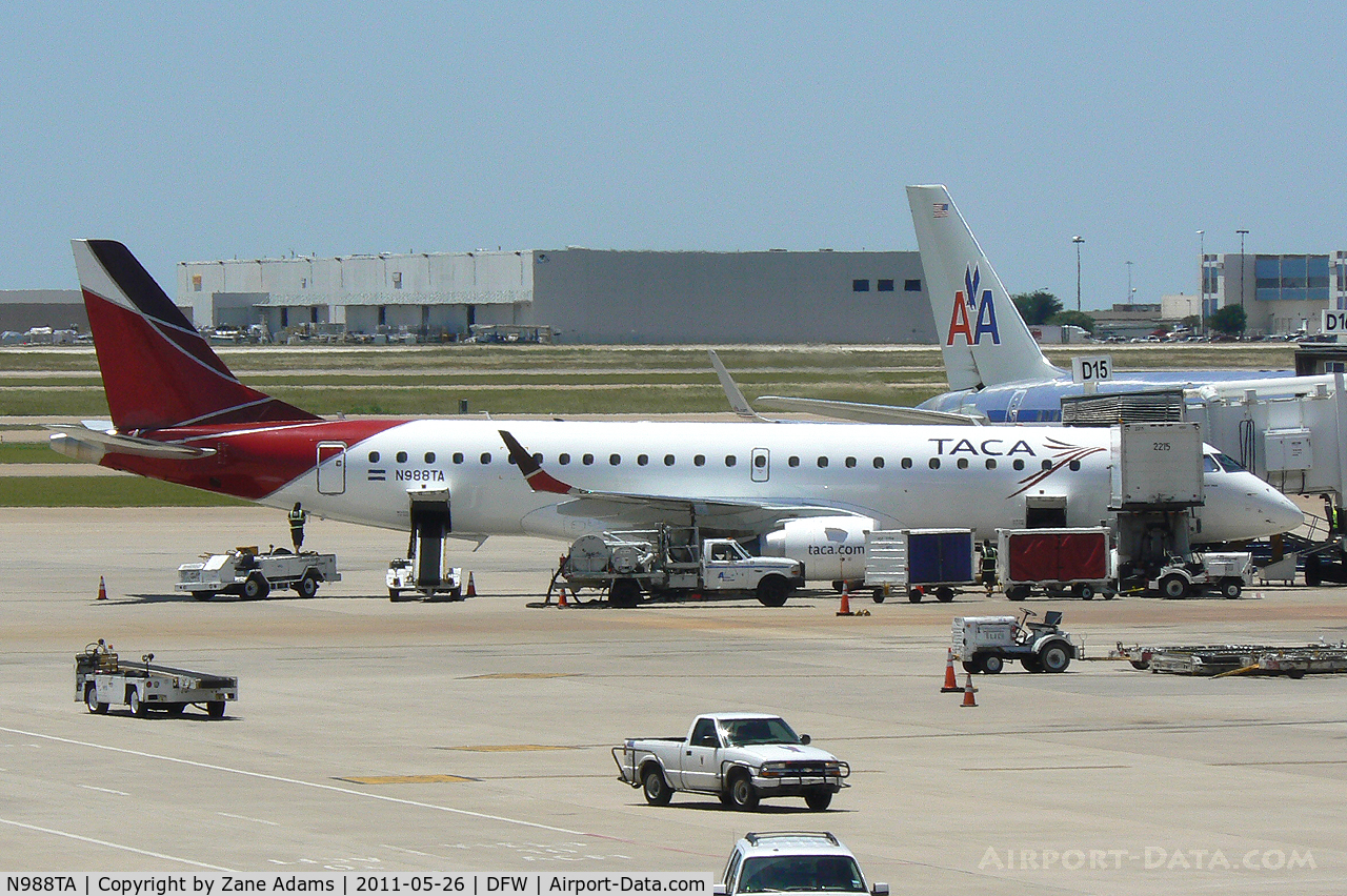 N988TA, 2010 Embraer ERJ-190-100 IGW 190AR C/N 19000399, At the Gate - DFW Airport.