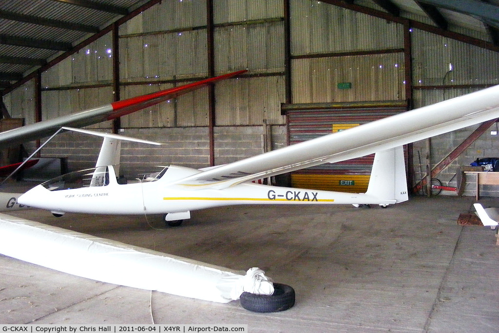 G-CKAX, 2001 AMS-Flight DG-500 Elan Orion C/N 5E229X67, at the York Gliding Centre, Rufforth