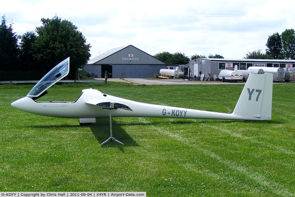 G-KOYY, 1992 Schempp-Hirth NIMBUS 4T C/N 9, at the York Gliding Centre, Rufford