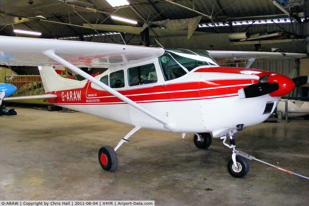 G-ARAW, 1960 Cessna 182C Skylane C/N 52843, at McLeans Aviation, Rufford