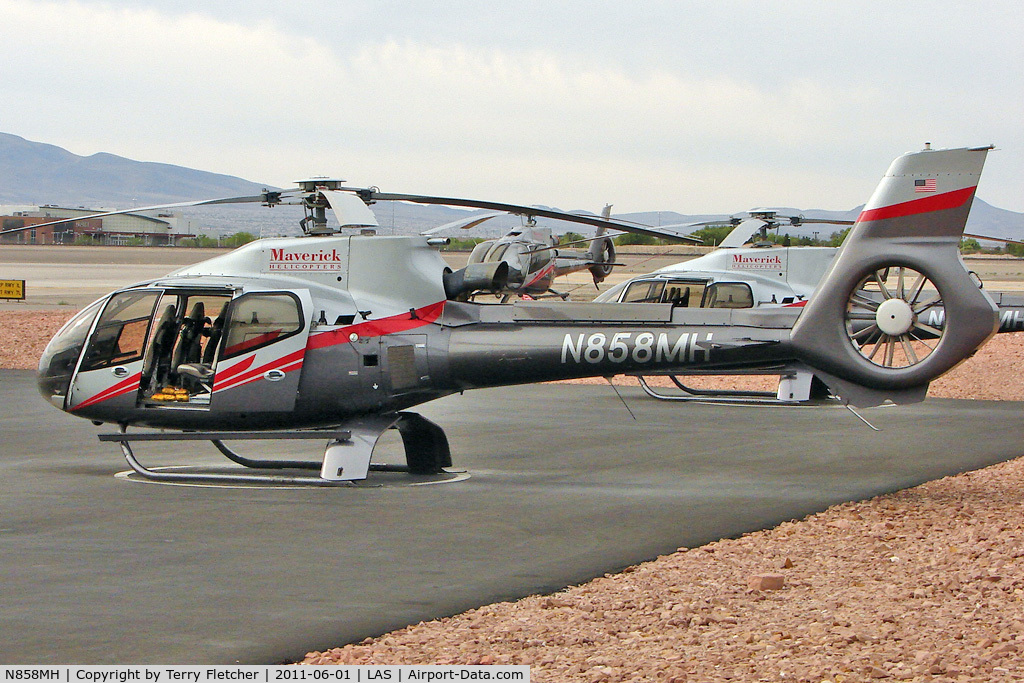 N858MH, 2008 Eurocopter EC-130B-4 (AS-350B-4) C/N 4503, 2008 Eurocopter EC 130 B4, c/n: 4503 at Las Vegas