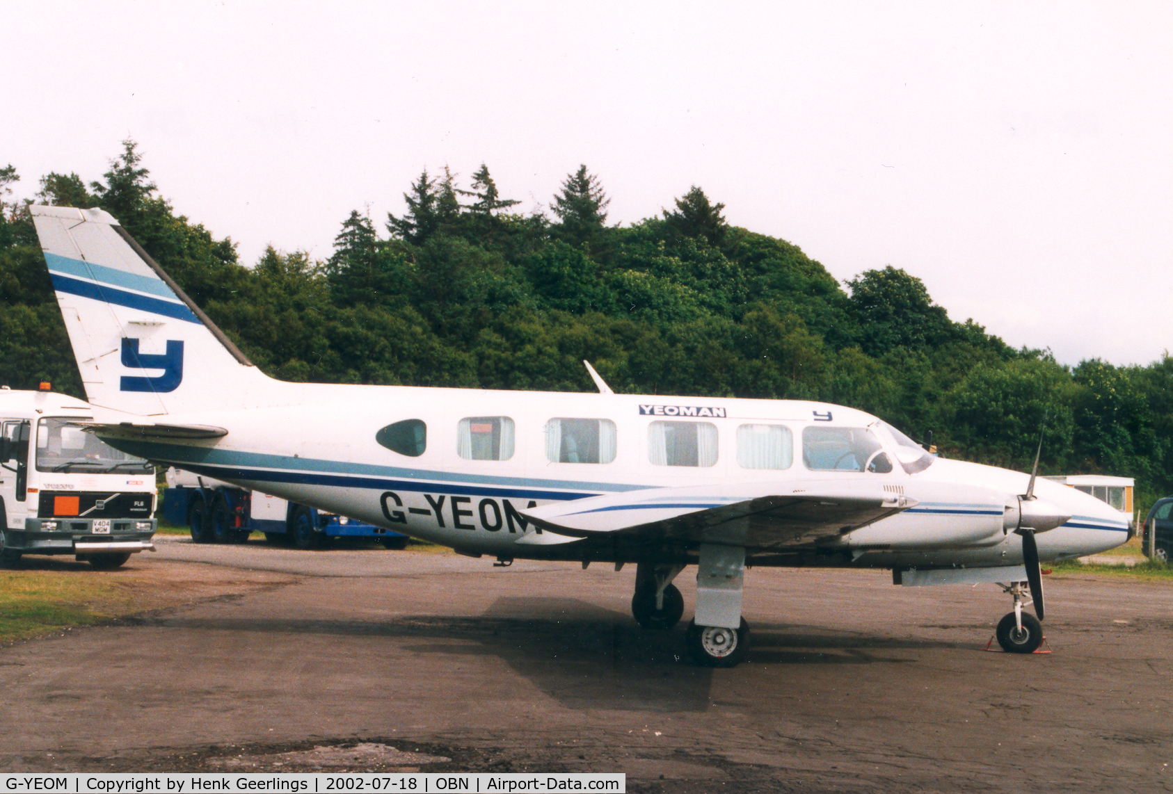 G-YEOM, 1983 Piper PA-31-350 Chieftain C/N 31-8352022, Oban Airport Scotland ,
Foster Yeoman .