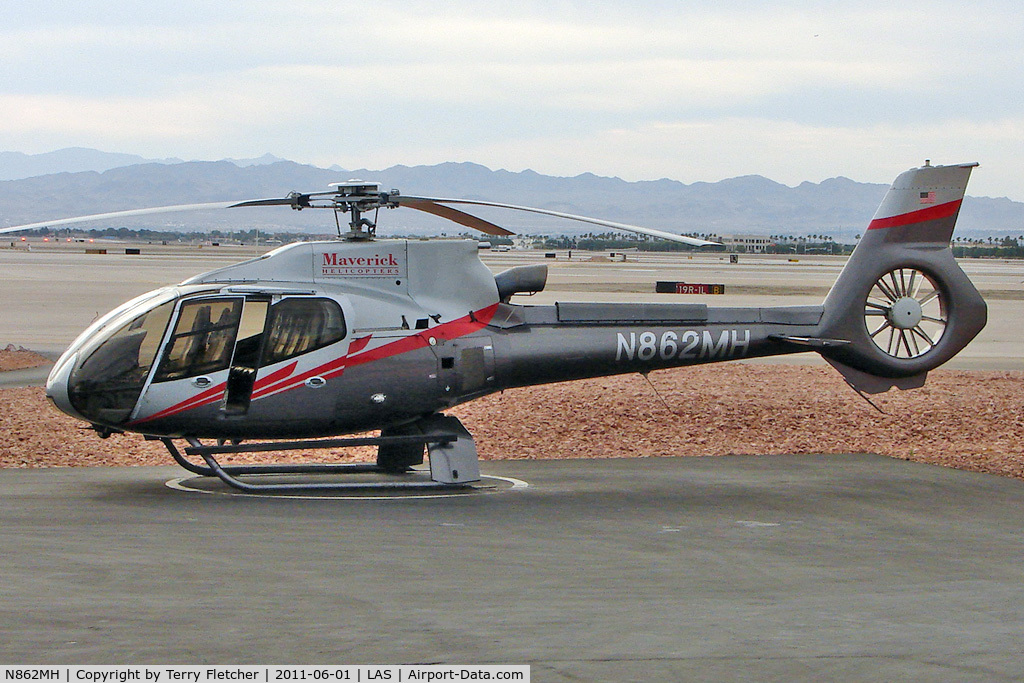 N862MH, 2008 Eurocopter EC-130B-4 (AS-350B-4) C/N 4545, Maverick Helicopter's 2008 Eurocopter EC 130 B4, c/n: 4545 at Las Vegas