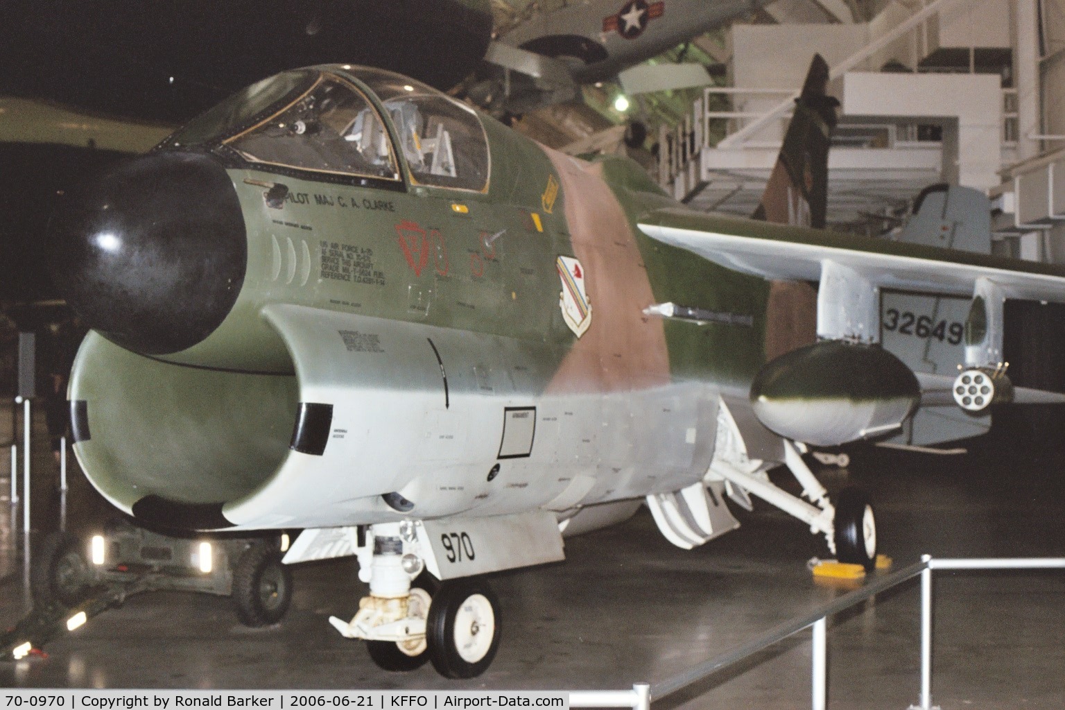 70-0970, 1970 LTV A-7D Corsair II C/N D-116, National Museum of the Air Force
