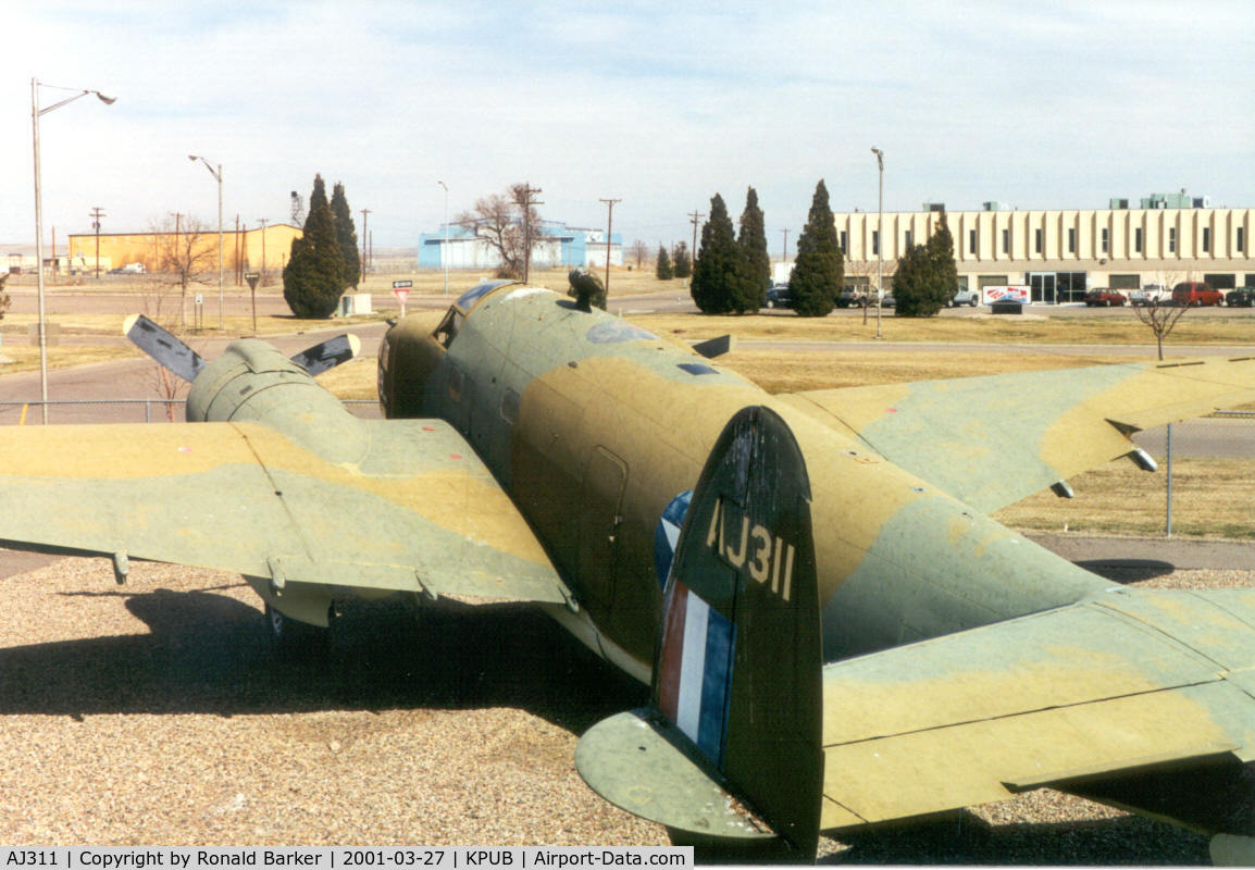 AJ311, Lockheed RB-37 Ventura C/N 4449, Pueblo Weisbrod Aircraft Museum