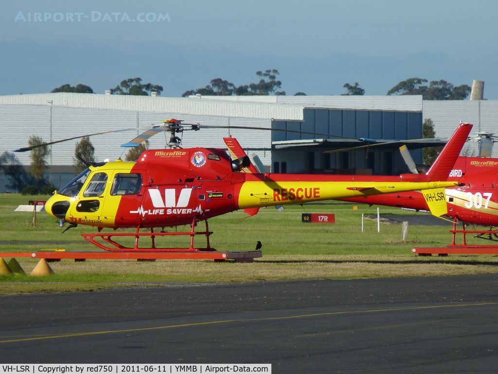 VH-LSR, Aérospatiale SA-365C-1 Dauphin 2 C/N 5060, Westpac Surf Lifesaving Rescue helicopter VH-LSR at Moorabbin