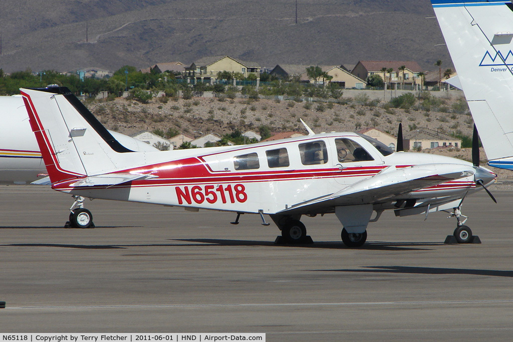 N65118, 1982 Beech 58P Baron C/N TJ-437, 1982 Beech 58P, c/n: TJ-437 at Henderson Exec