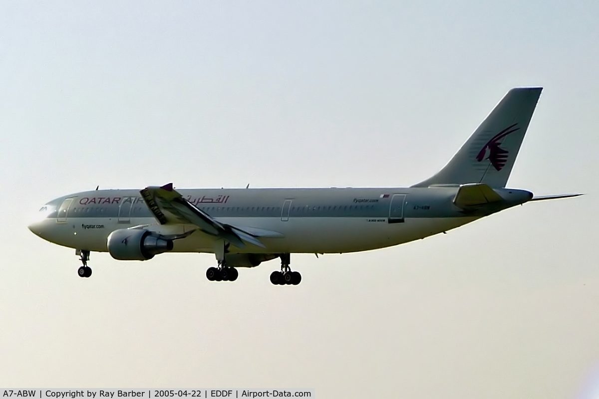 A7-ABW, 1993 Airbus A300B4-622R C/N 688, Airbus A300B4-622R [688] (Qatar Airways) Frankfurt~D 22/04/2005